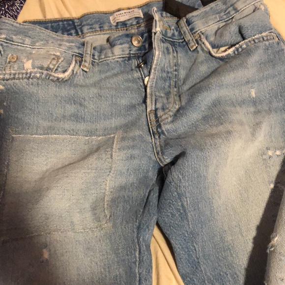 Zara Mid Rise Boyfriend Jeans - Picture 3 of 4